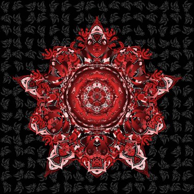 Renksiz çiçek vektör deseni 