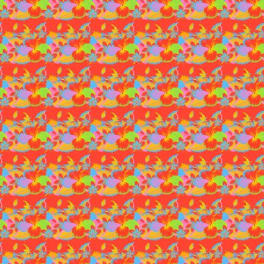 Eski bir çiçek süsü. Soyut klasik dikişsiz desen