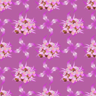 Eski bir çiçek süsü. Soyut klasik dikişsiz desen