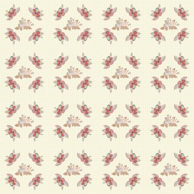 Eski bir çiçek süsü. Soyut klasik dikişsiz desen