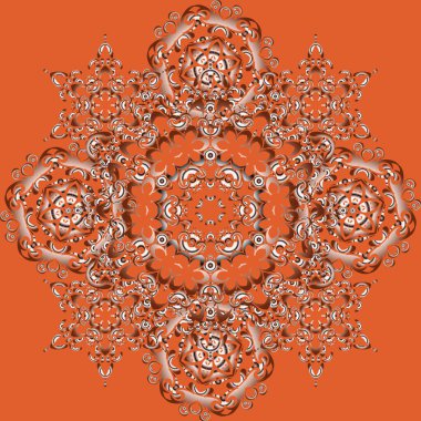 Renksiz çiçek vektör deseni 