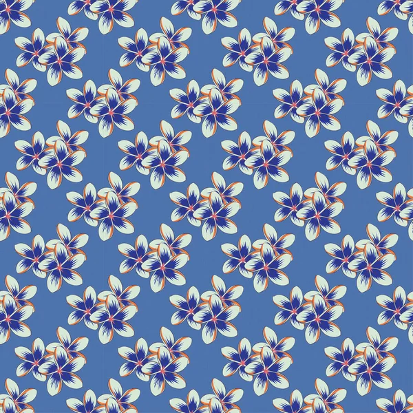 Arabeske Vintage Abstrakte Raster Florale Nahtlose Muster Lila Und Blauen — Stockvektor