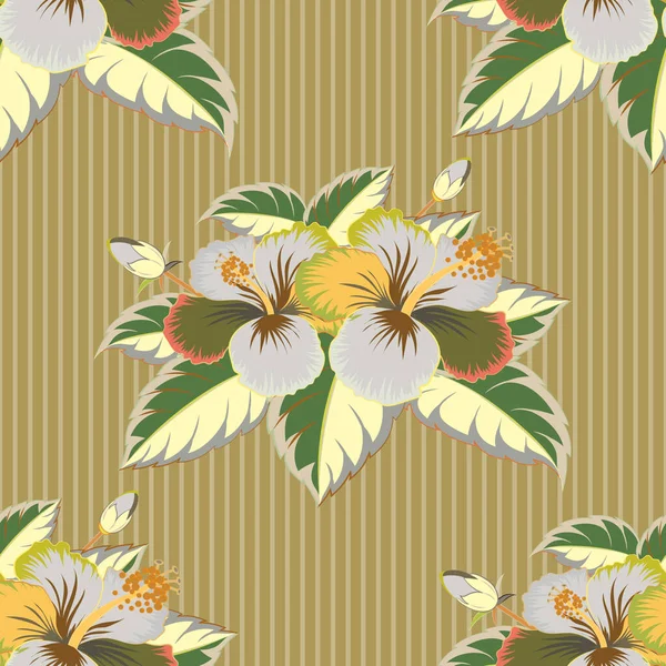 Diseño Verano Concepto Flor Del Vector Patrón Floral Puede Utilizar — Vector de stock