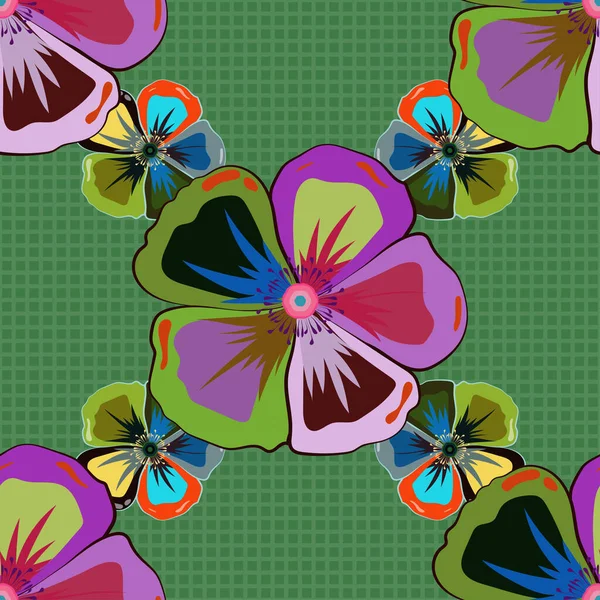 Adorno Floral Vintage Patrón Clásico Abstracto Sin Costura — Vector de stock