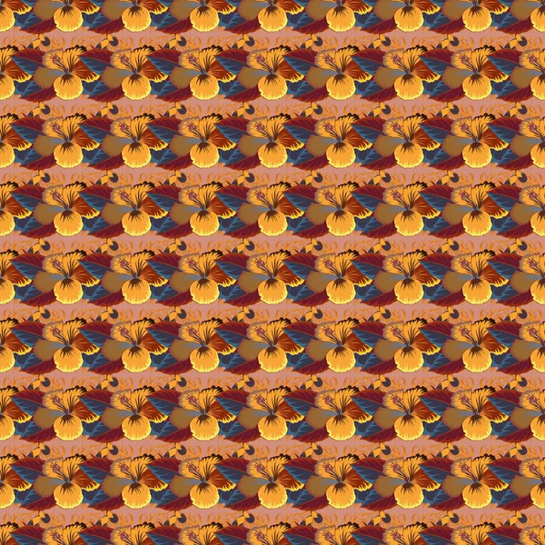 Couleur Motif Vecteur Floral Sans Couture — Image vectorielle