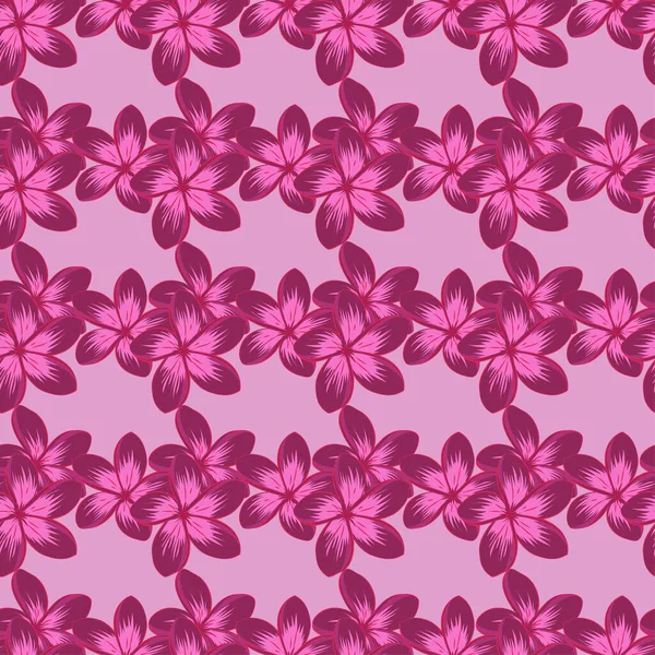 Papier Peint Fleuri Aux Couleurs Magenta Rose Ornement Décoratif Pour — Image vectorielle