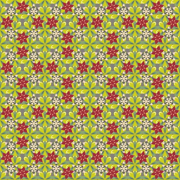 Patrón Flores Vectoriales Pintura Flores Colores Sin Costuras Colores Gris — Archivo Imágenes Vectoriales