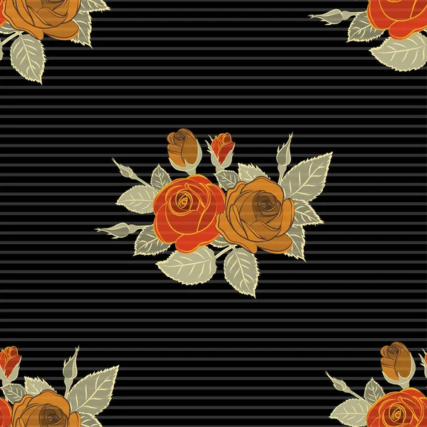 Χρώμα Απρόσκοπτη Floral Διάνυσμα — Διανυσματικό Αρχείο