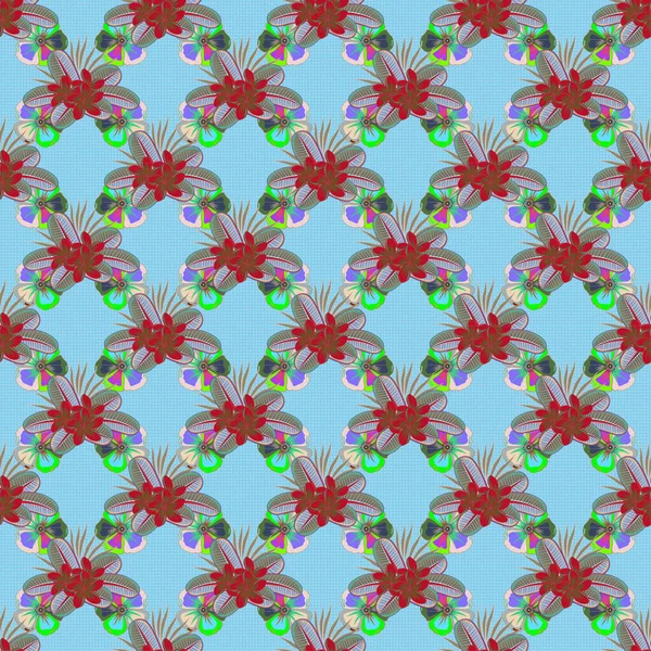 Couleur Motif Vecteur Floral Sans Couture — Image vectorielle