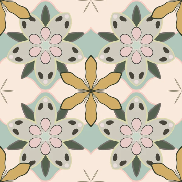 Couleur Motif Vecteur Floral Sans Couture — Image vectorielle