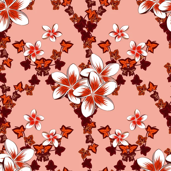 Couleur Motif Vecteur Floral Sans Couture — Image vectorielle