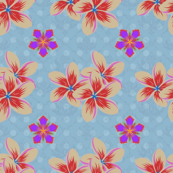 Couleur Motif Vecteur Floral Sans Couture — Image vectorielle