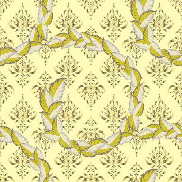 Couleur Motif Vecteur Floral Sans Couture — Image vectorielle