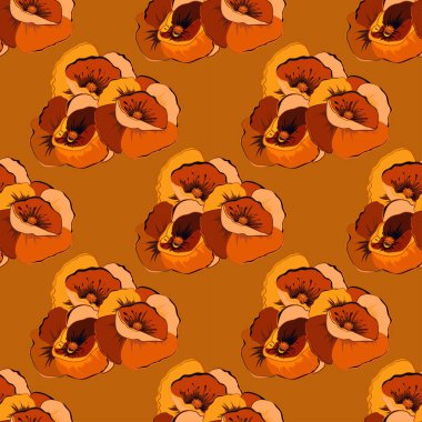 Renksiz çiçek vektör deseni 