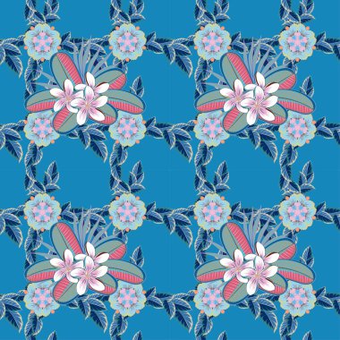 Renksiz çiçek vektör deseni 