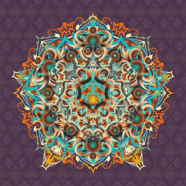 Renksiz çiçek vektör deseni 