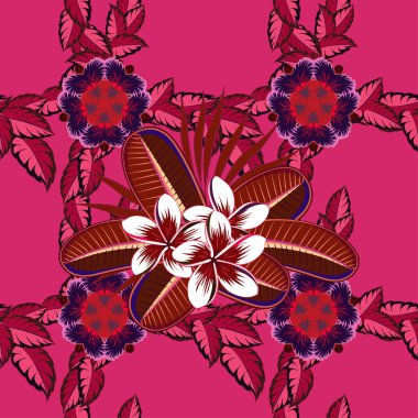 Renksiz çiçek vektör deseni 