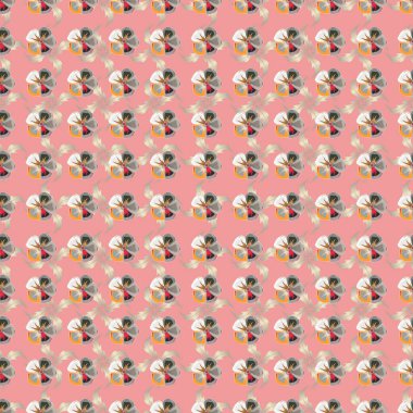 Eski bir çiçek süsü. Soyut klasik dikişsiz desen