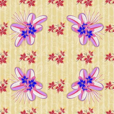 Renksiz çiçek vektör deseni 