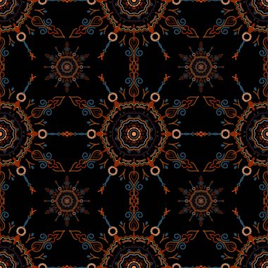 Renksiz çiçek vektör deseni 