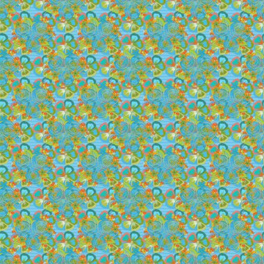 Eski bir çiçek süsü. Soyut klasik dikişsiz desen