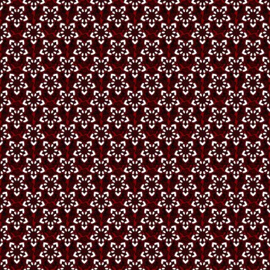 Renksiz çiçek vektör deseni 