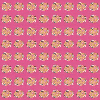 Renksiz çiçek vektör deseni 