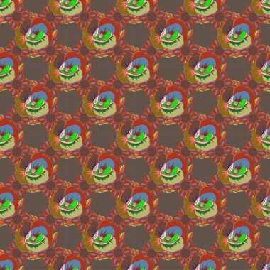 Çiçeklerle suluboya kusursuz desen. Enfes bir desen, çiçekli suluboya bir eskiz, klasik tarzda. Dekorasyon ve tasarım için güzel bir desen. Yeşil, kahverengi ve mavi renkli moda baskısı.