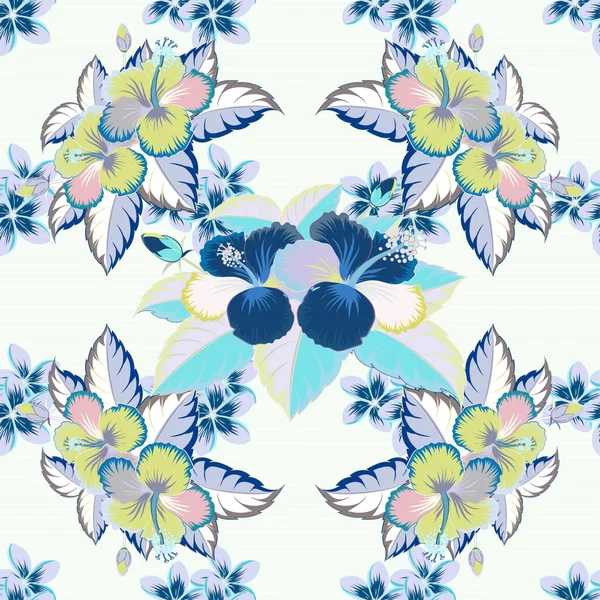 Couleur Motif Vecteur Floral Sans Couture — Image vectorielle