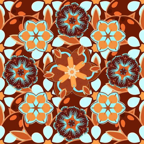 Adorno Floral Vintage Patrón Clásico Abstracto Sin Costura — Vector de stock