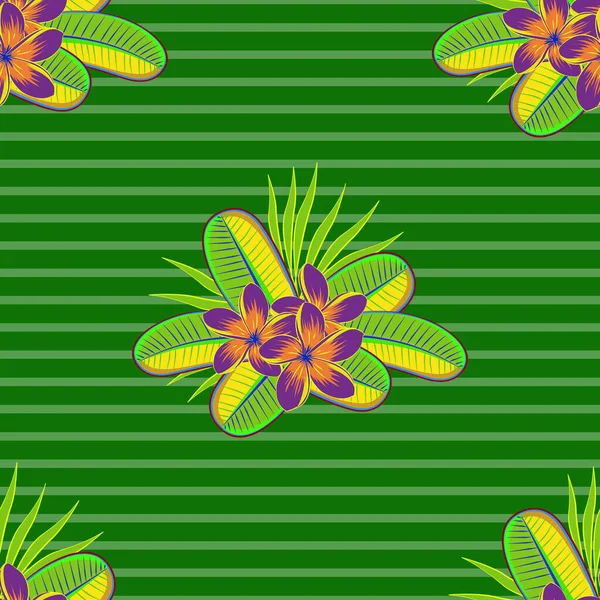 Patrón Sin Costuras Elegancia Abstracta Con Motivos Florales Colores Púrpura — Archivo Imágenes Vectoriales