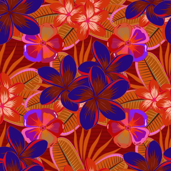 Couleur Motif Vecteur Floral Sans Couture — Image vectorielle