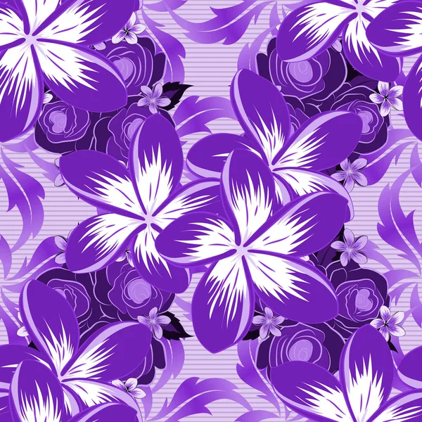 Adorno Floral Vintage Patrón Clásico Abstracto Sin Costura — Vector de stock