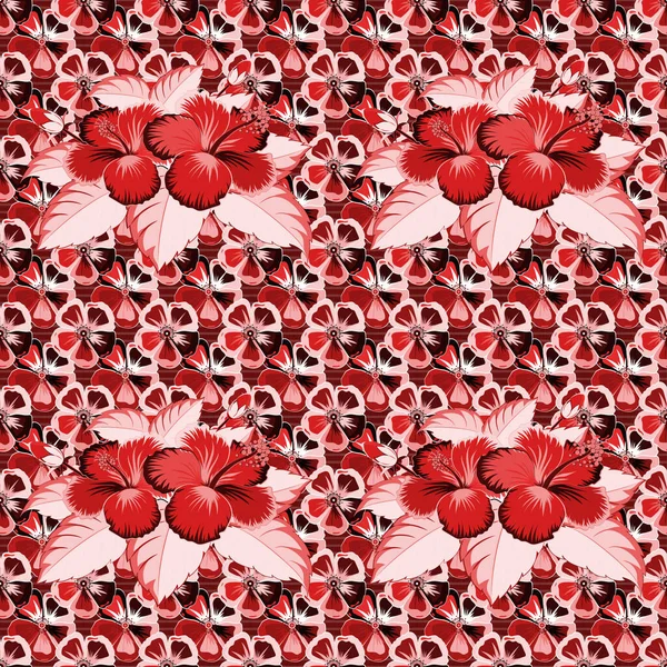 Couleur Motif Vecteur Floral Sans Couture — Image vectorielle