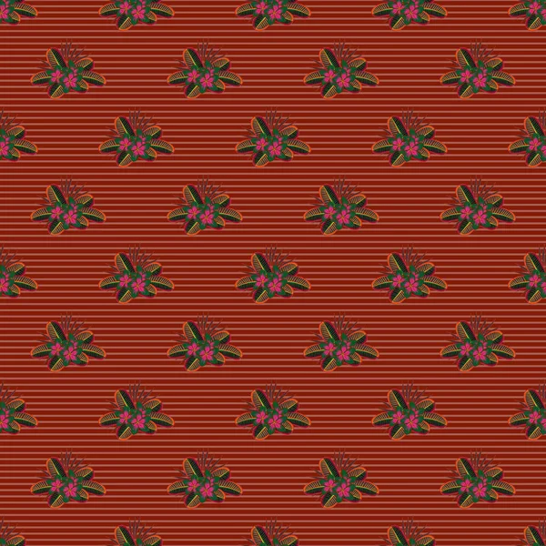 Couleur Motif Vecteur Floral Sans Couture — Image vectorielle