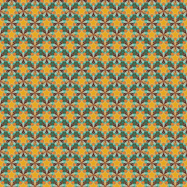 Couleur Motif Vecteur Floral Sans Couture — Image vectorielle