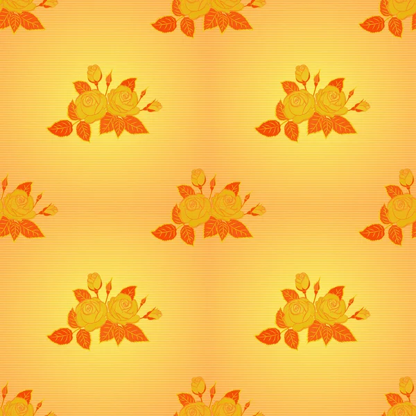 Patrón Vectores Florales Sin Costura Color — Vector de stock