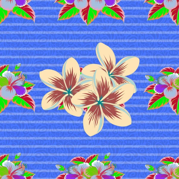 Couleur Motif Vecteur Floral Sans Couture — Image vectorielle