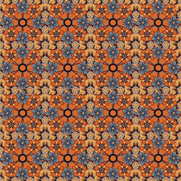 Couleur Motif Vecteur Floral Sans Couture — Image vectorielle