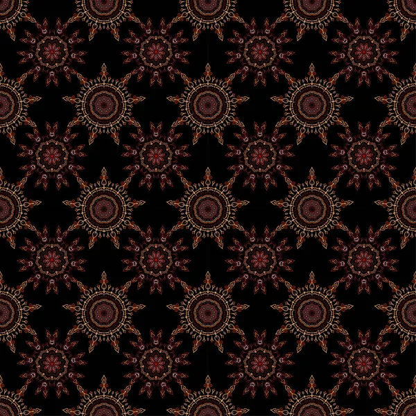 Mittelalterliches Königliches Blumenmuster Vektorskizze Dekorative Symmetrie Arabeske Gut Für Grußkarten — Stockvektor