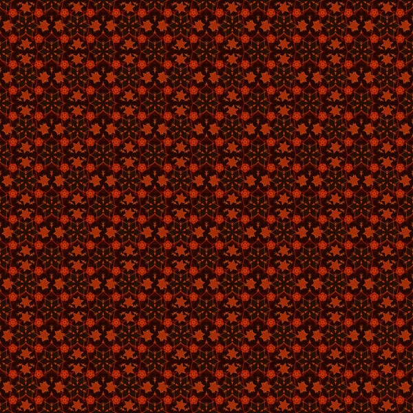 Абстрактный Узор Стиле Барокко Традиционный Классический Узор Чёрном Красном Коричневом — стоковый вектор