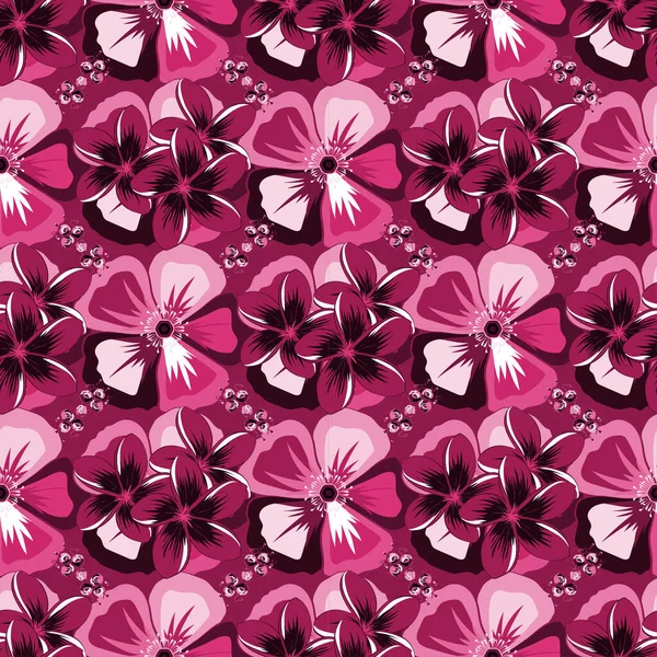 Cortar Fondo Floral Vectorial Las Flores Plumeria Sin Costuras Color — Vector de stock