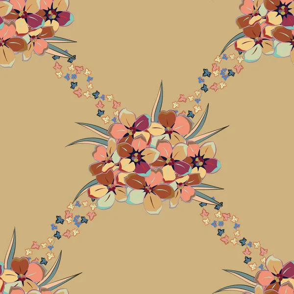 Adorno Floral Vintage Patrón Clásico Abstracto Sin Costura — Archivo Imágenes Vectoriales