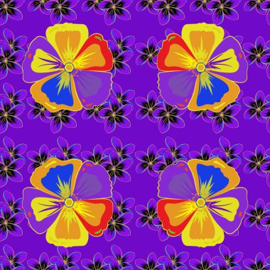 Renksiz çiçek vektör deseni 