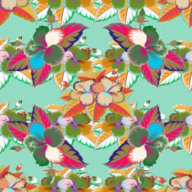 Renksiz çiçek vektör deseni 