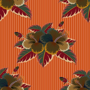 Renksiz çiçek vektör deseni 