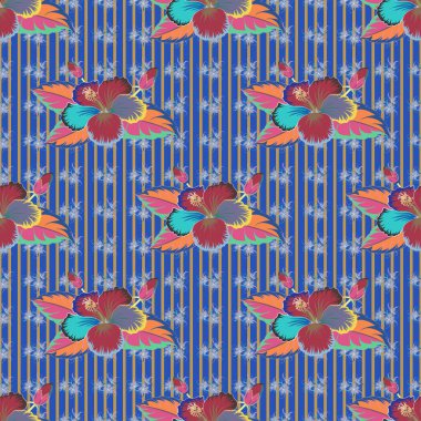 Eski bir çiçek süsü. Soyut klasik dikişsiz desen