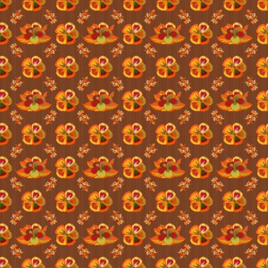 Renksiz çiçek vektör deseni 