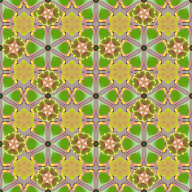 Renksiz çiçek vektör deseni 