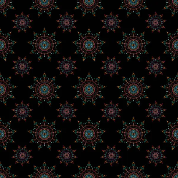 Couleur Motif Vecteur Floral Sans Couture — Image vectorielle